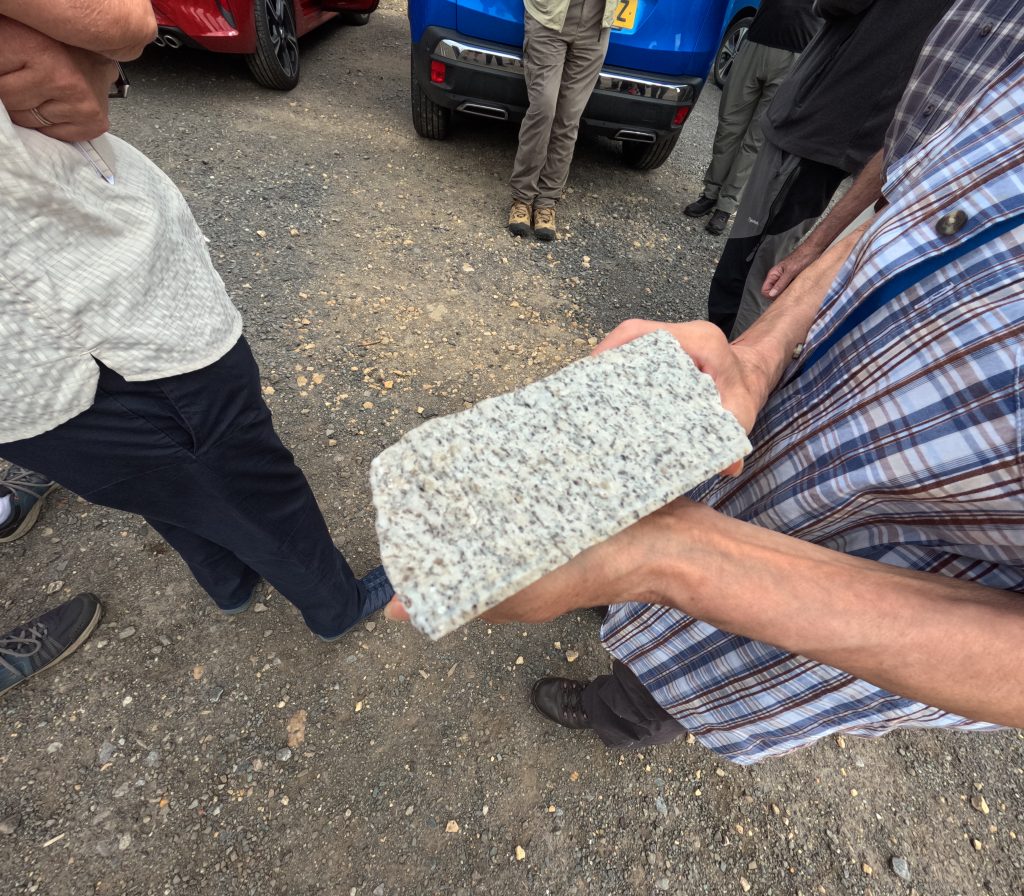 Granite sample from the Rookhope borehole