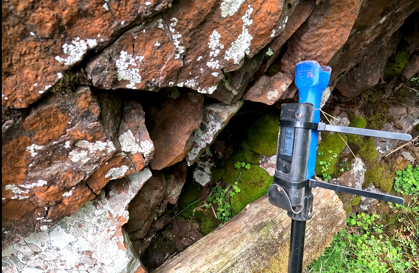 Mineralisation observed at High Bleakhope, River Breamish