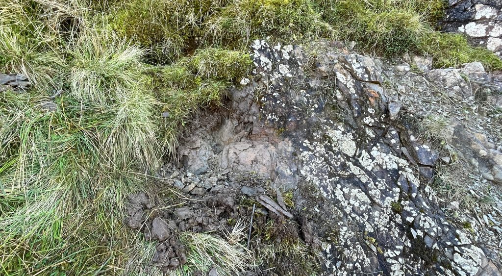 Area 2 - mineralised zone around silurian/carboniferous border