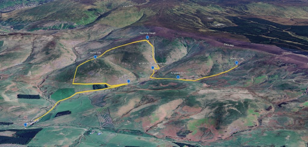 Kingsseat Burn Exploration Route
